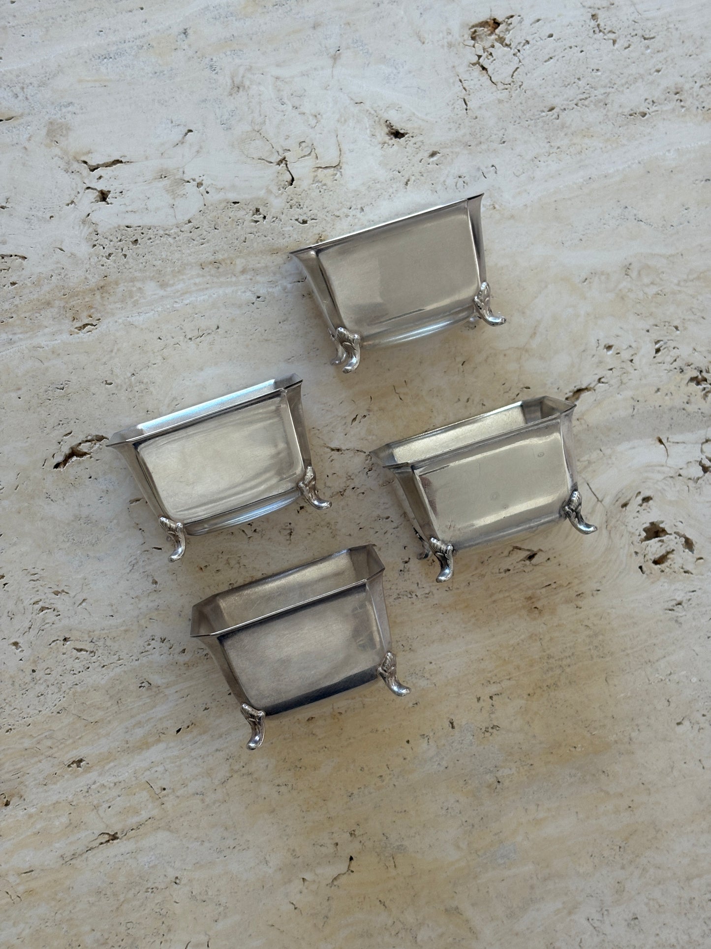 Victorian Silver-Plated Footed Bowl Set | Collectors Gene Vintage Shop