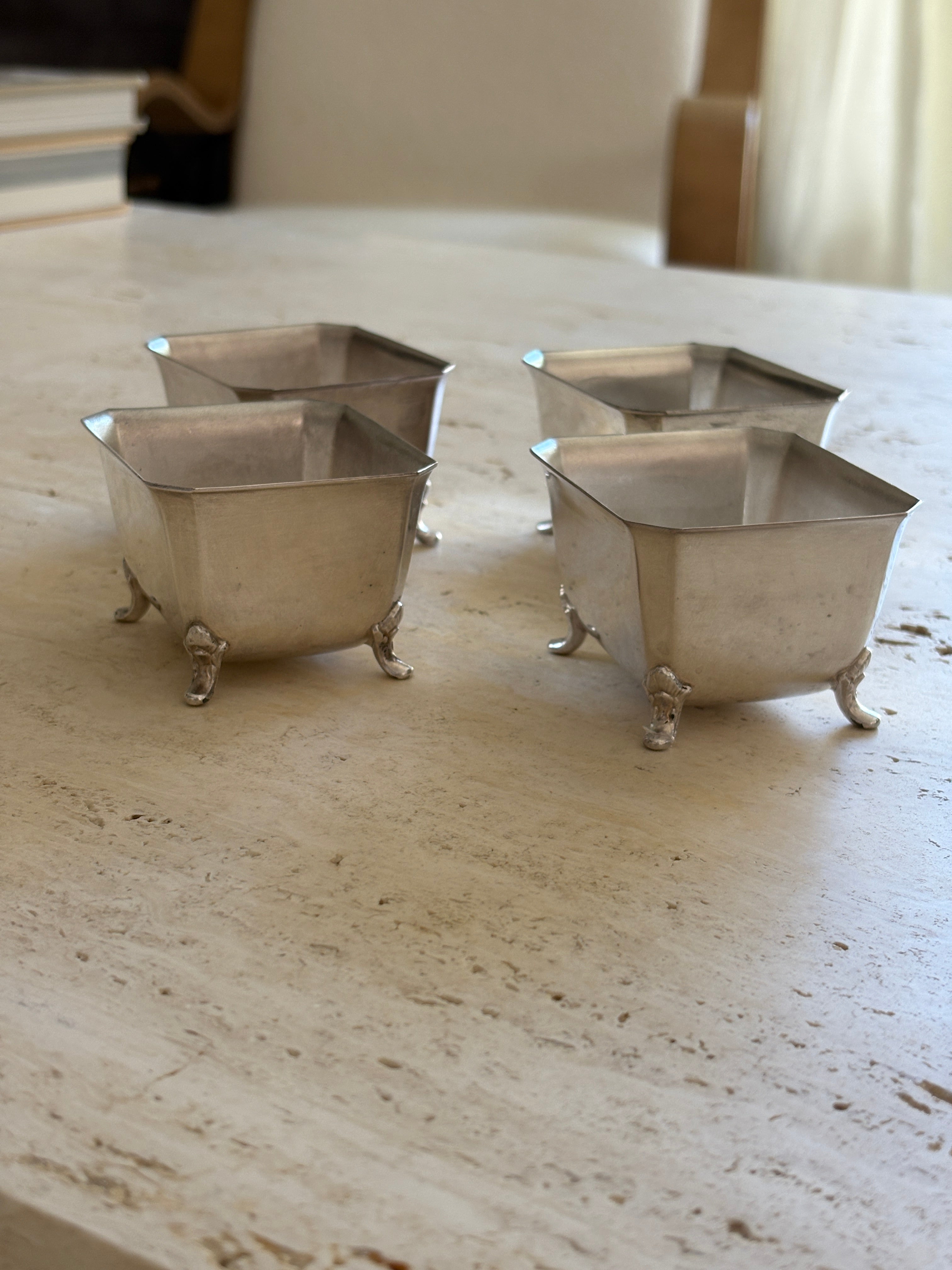 Victorian Silver-Plated Footed Bowl Set | Collectors Gene Vintage Shop
