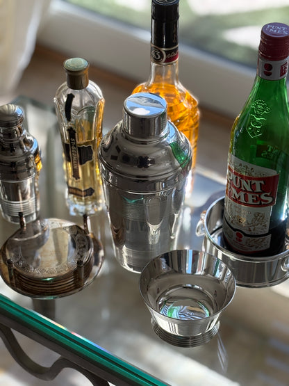 Vintage-Style Engine Banded Cocktail Shaker | Collectors Gene