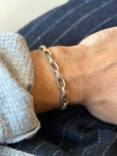 Vintage 925 Sterling Silver Chunky Oval Link Bracelet | Collectors Gene
