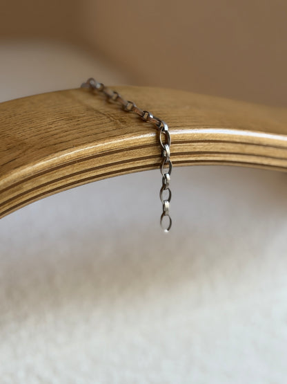 Vintage 925 Sterling Silver Chunky Oval Link Bracelet | Collectors Gene