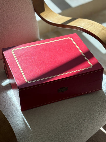 Vintage Cartier Crystal Decanter &amp; Snifter Glass Set in Original Box | Collectors Gene