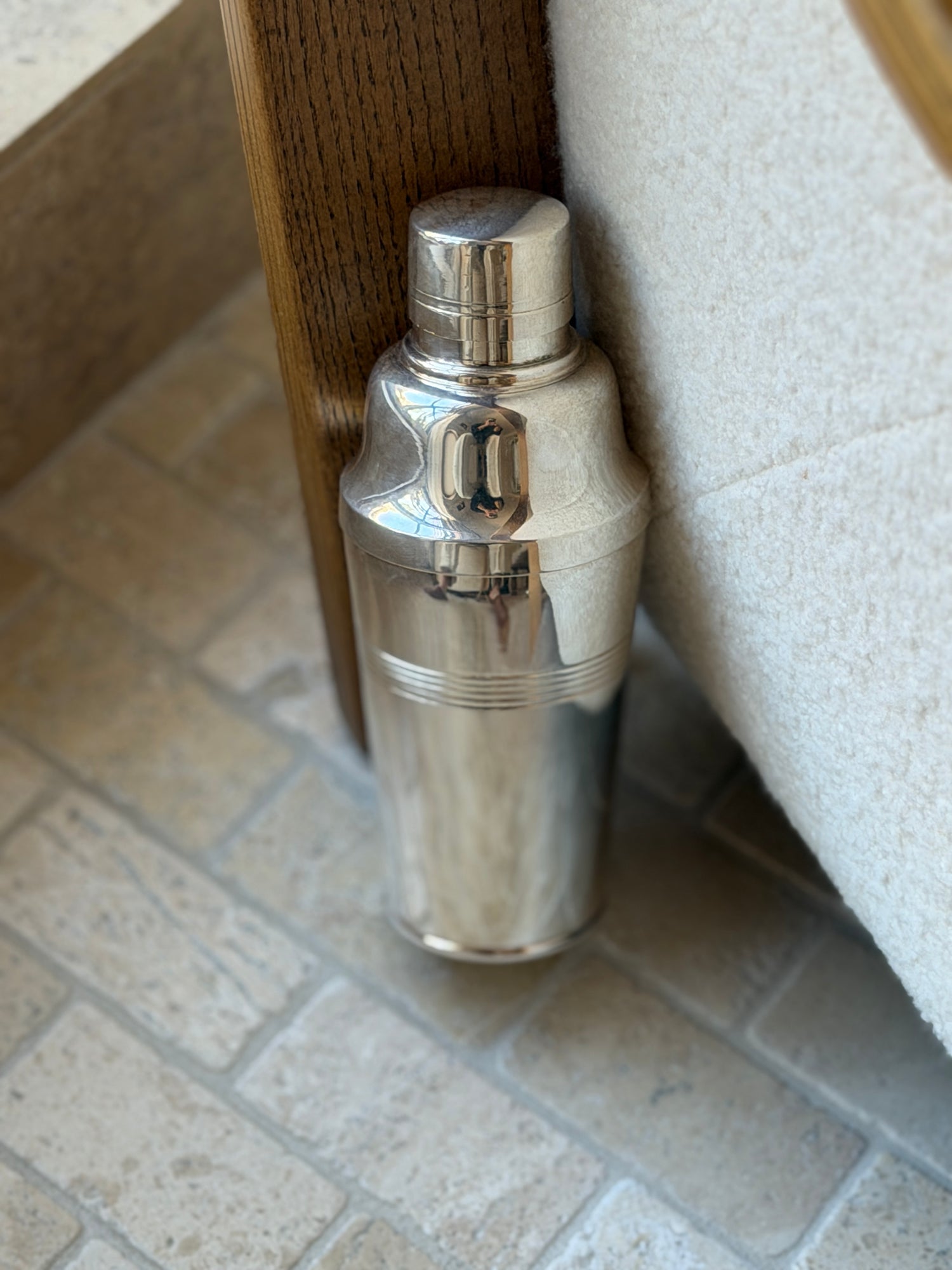 Vintage Cocktail Shaker No. 2 Banded Silver-Plated Shaker | Collectors Gene