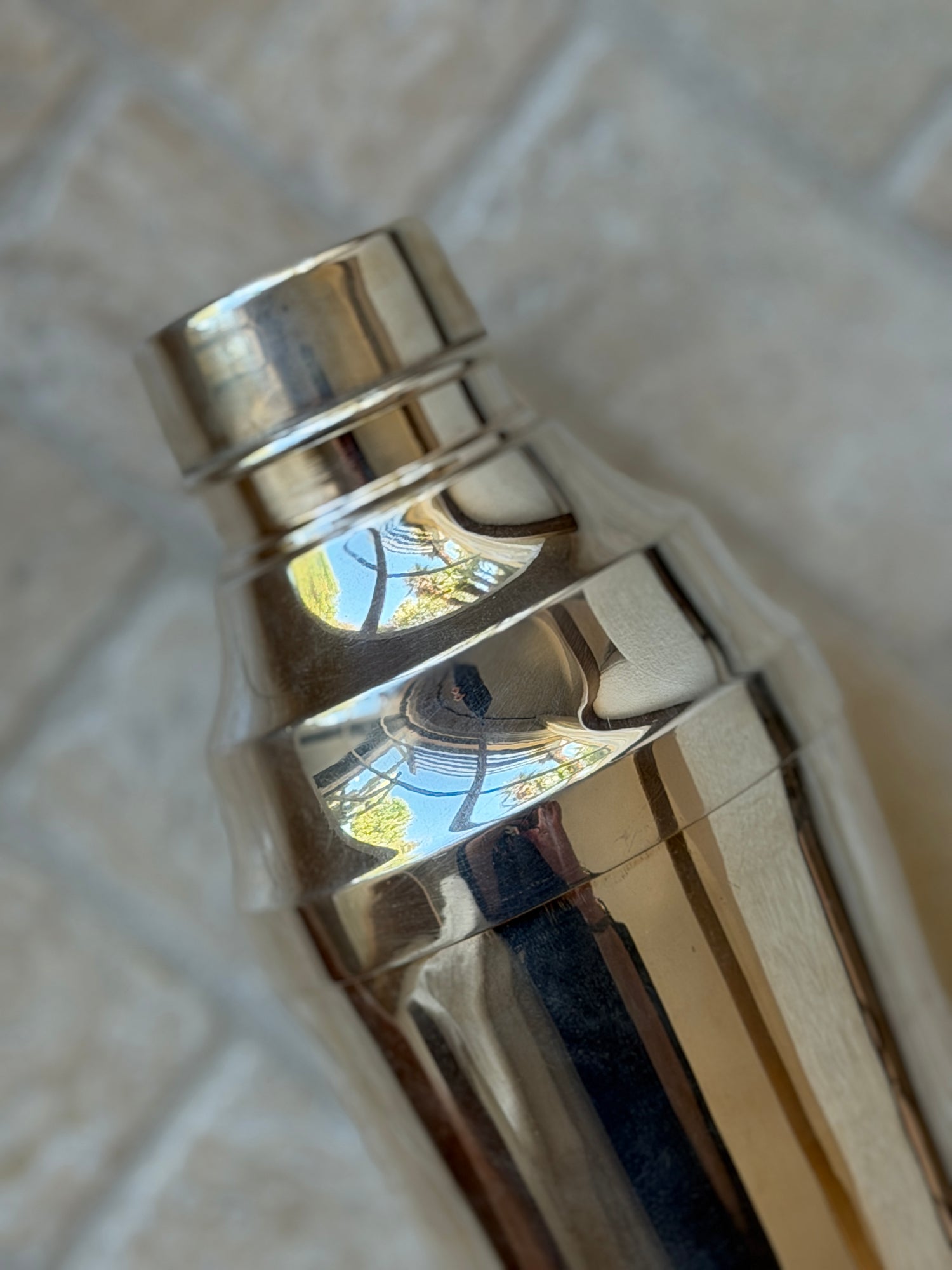 Vintage Cocktail Shaker No. 4 Stepped Shoulder Silver-Plated Shaker | Collectors Gene