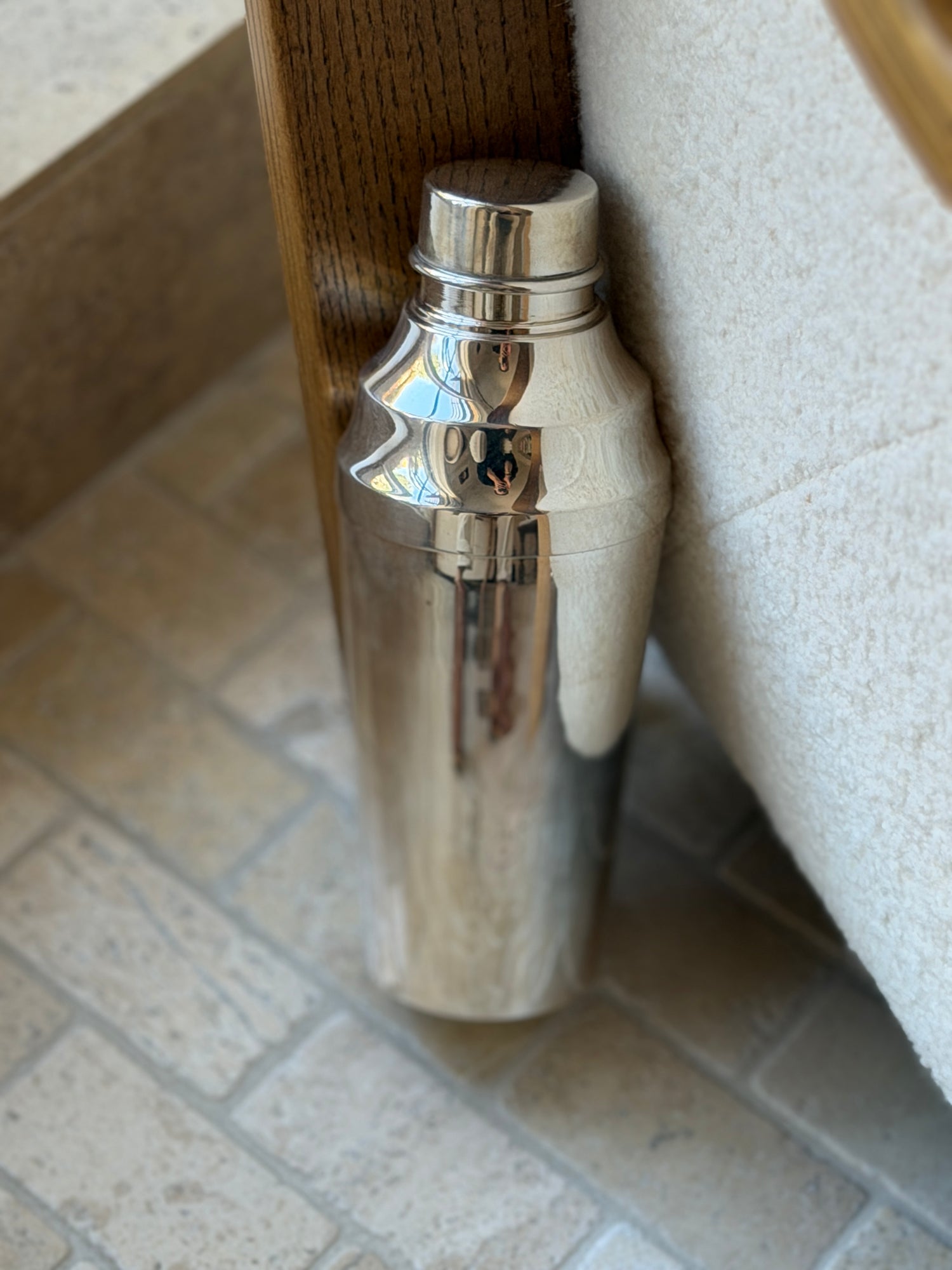 Vintage Cocktail Shaker No. 4 Stepped Shoulder Silver-Plated Shaker | Collectors Gene