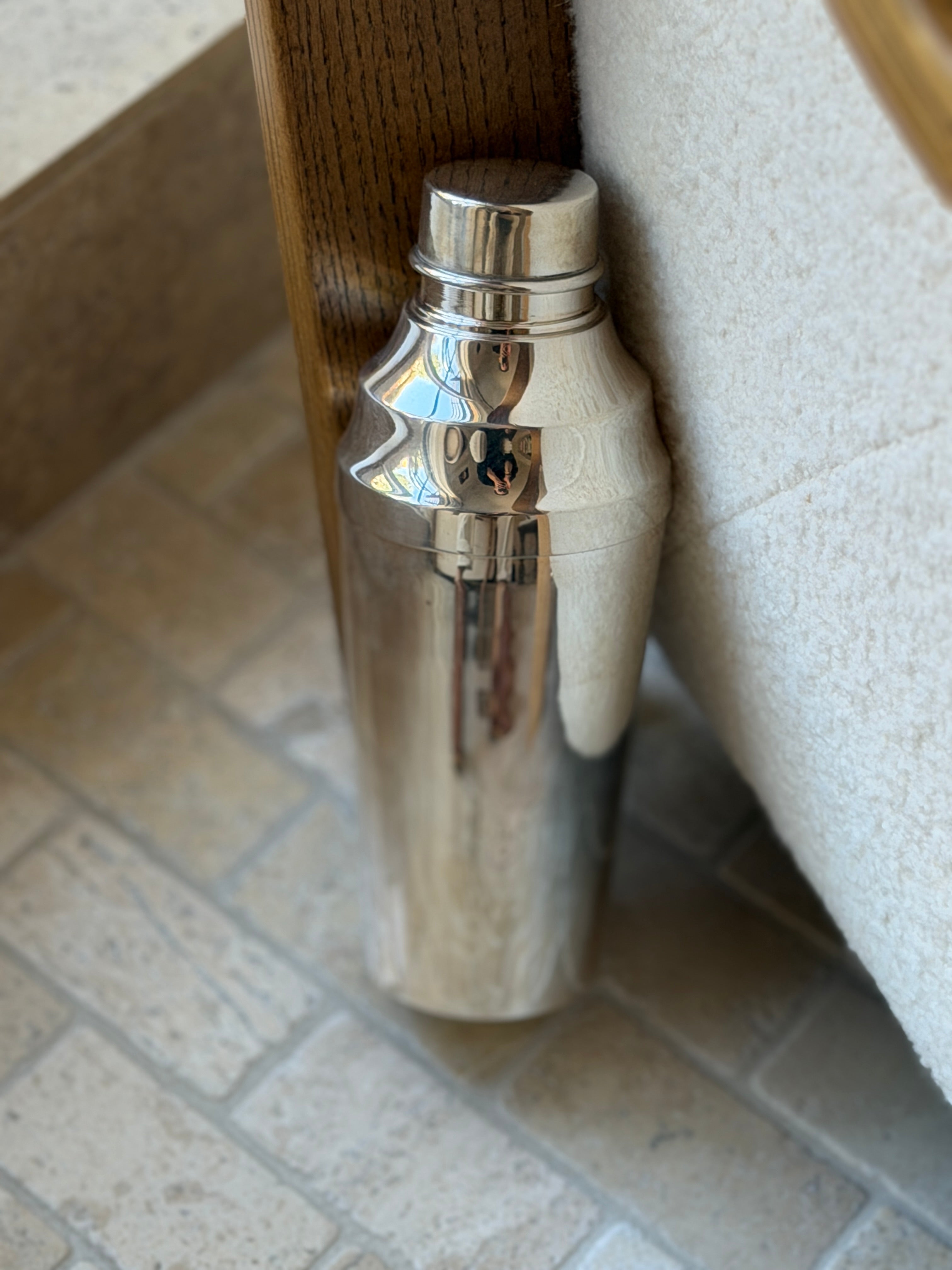 Vintage Cocktail Shaker No. 4 Stepped Shoulder Silver-Plated Shaker | Collectors Gene