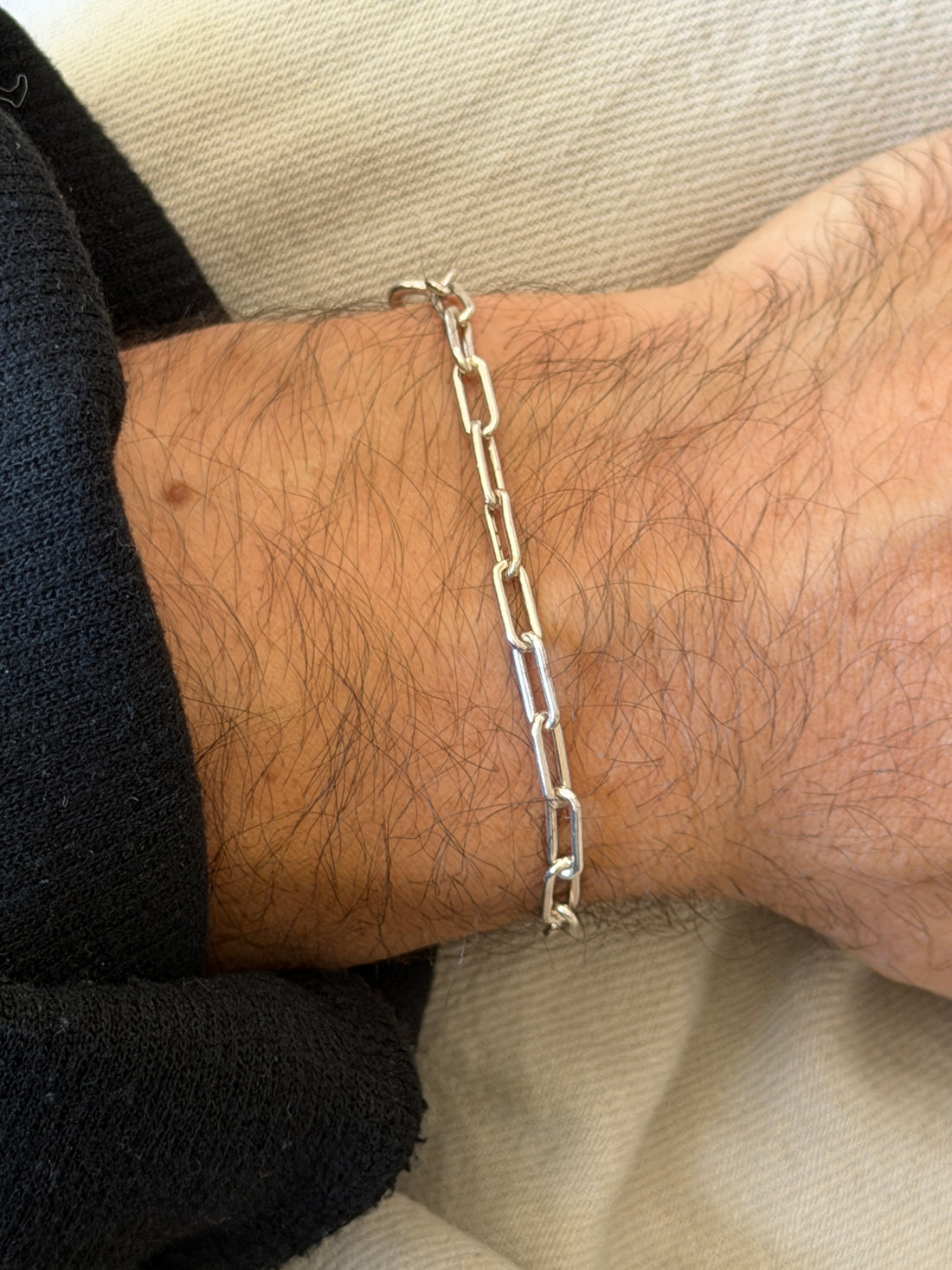 Vintage Dutch Silver Paper Clip Link Bracelet 7 | Collectors Gene
