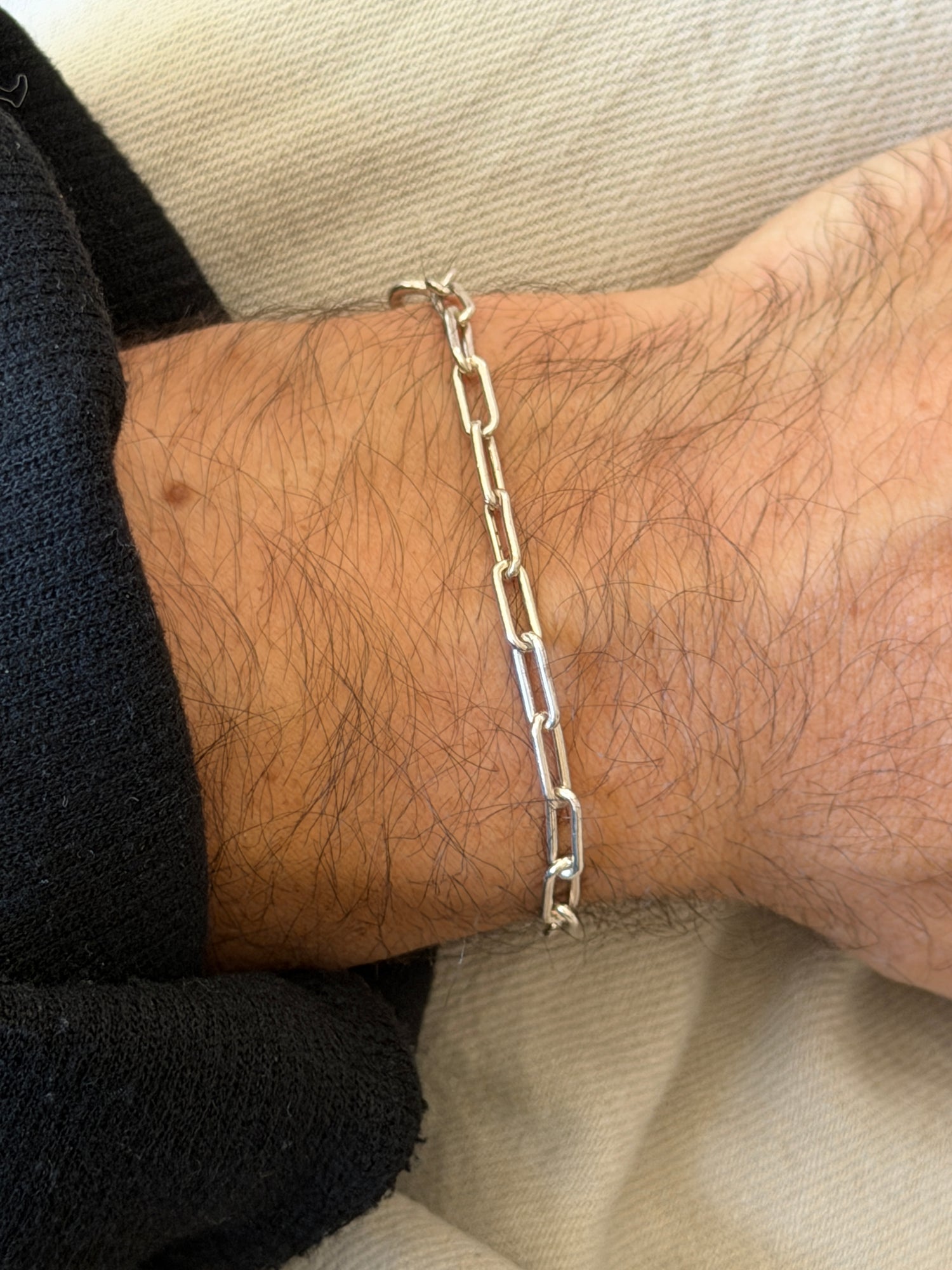 Vintage Dutch Silver Paper Clip Link Bracelet 7 | Collectors Gene