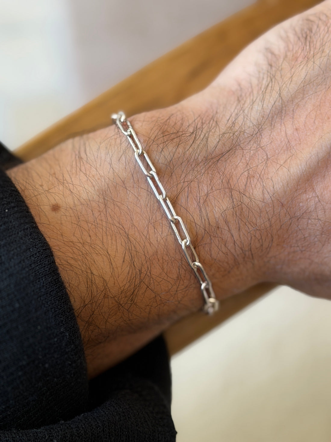 Vintage Dutch Silver Paper Clip Link Bracelet 7 | Collectors Gene