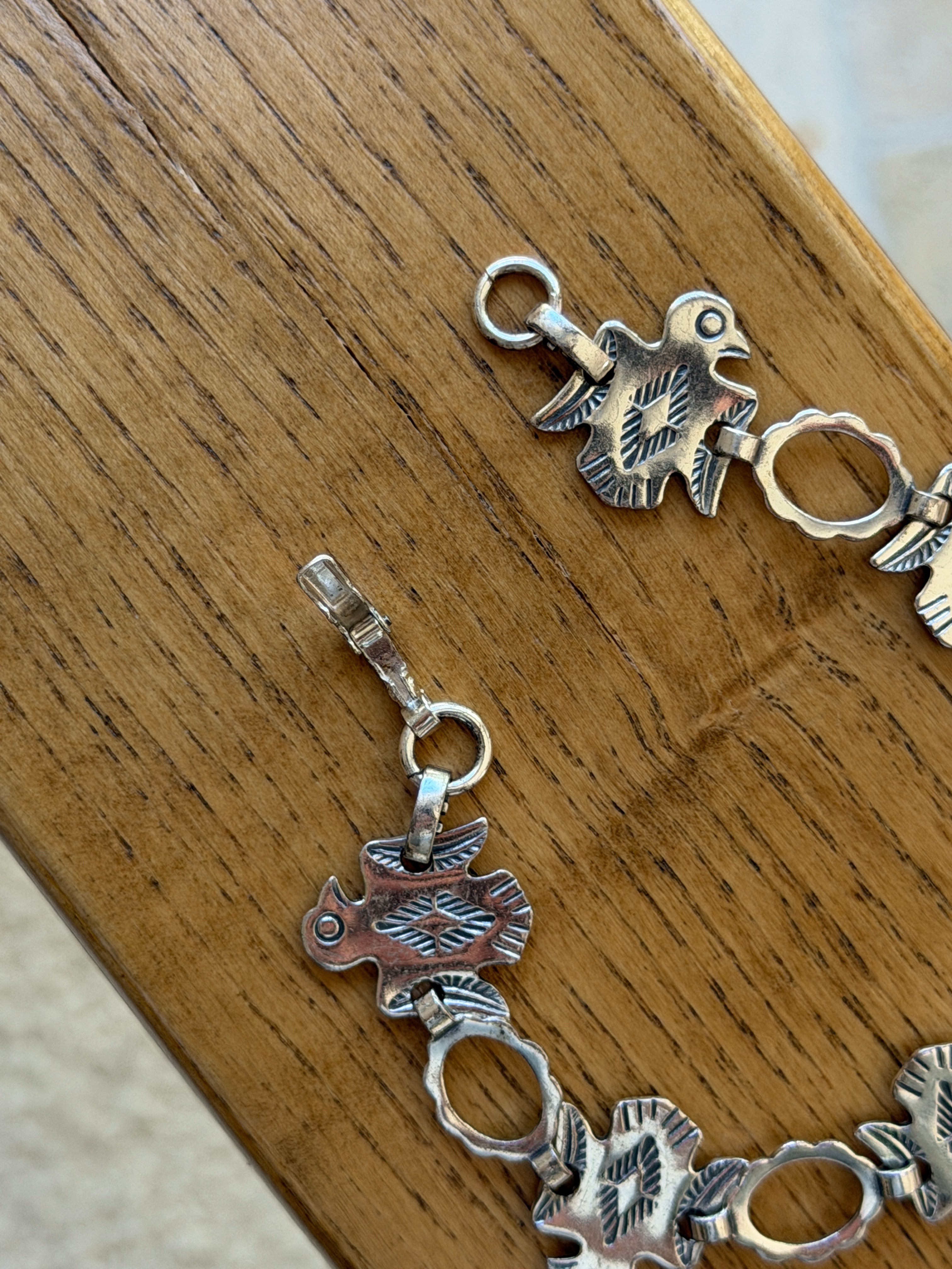 Vintage Fred Harvey Era Sterling Silver Thunderbird Bracelet | Collectors Gene