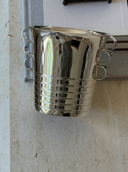Vintage French Art Deco Personal Ice Bucket with Loop Handles | Collectors Gene