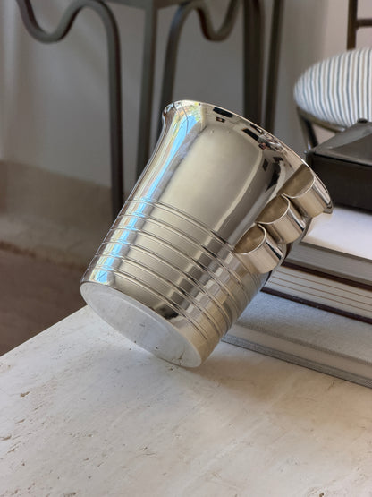 Vintage French Art Deco Personal Ice Bucket with Loop Handles | Collectors Gene