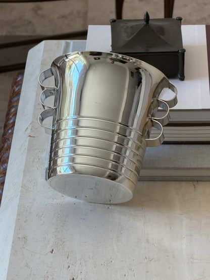 Vintage French Art Deco Personal Ice Bucket with Loop Handles | Collectors Gene