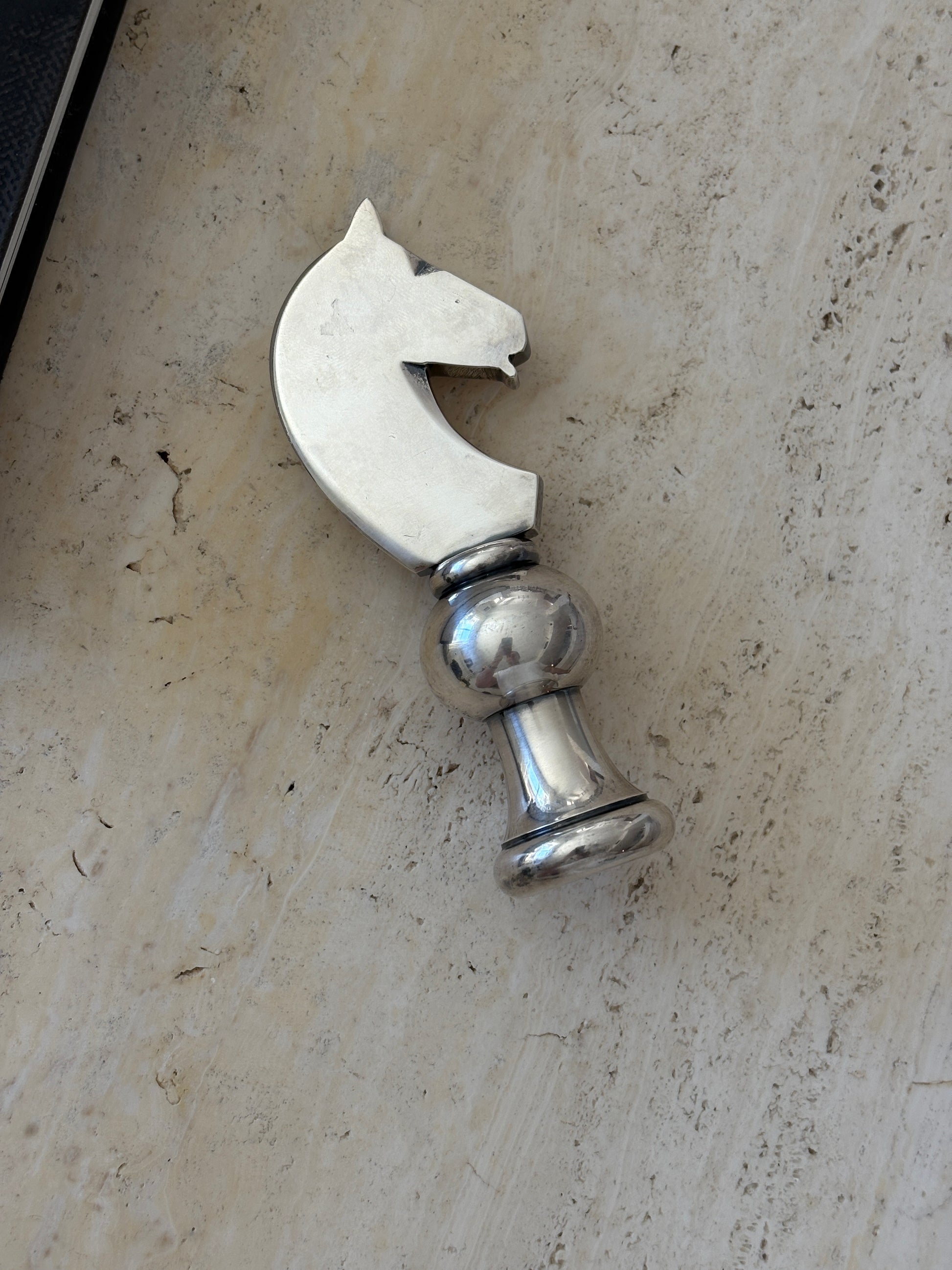 Hermès Knight Chess Piece Bottle Opener and Paperweight | Collectors Gene Vintage Shop