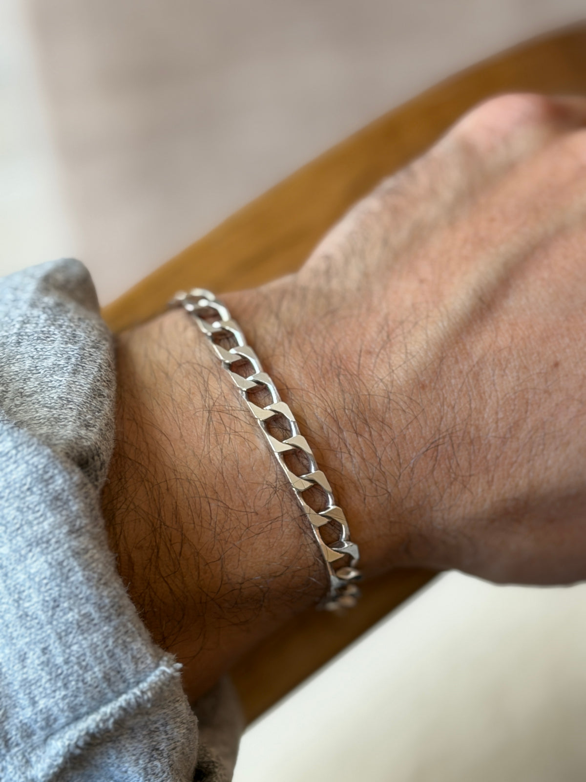 Vintage Italian 925 Sterling Silver Curb Link Bracelet | Collectors Gene