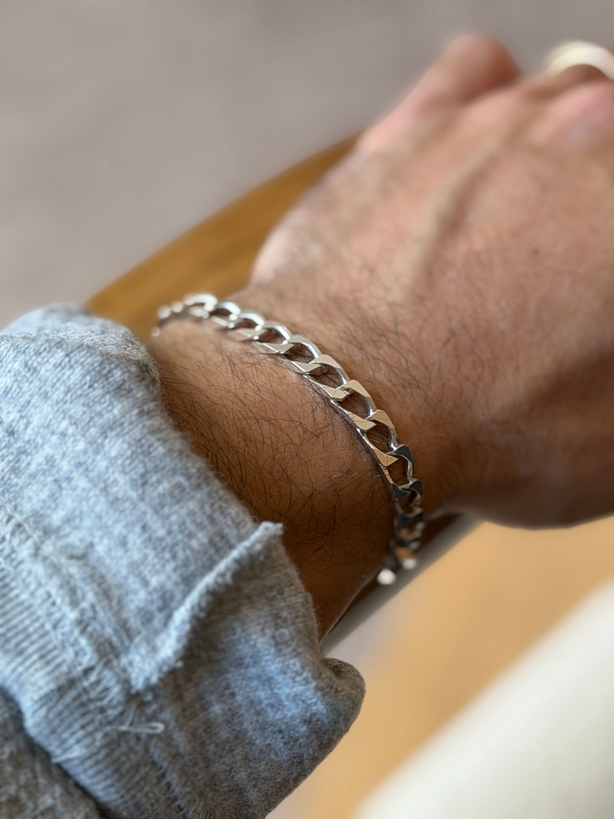 Vintage Italian 925 Sterling Silver Curb Link Bracelet | Collectors Gene