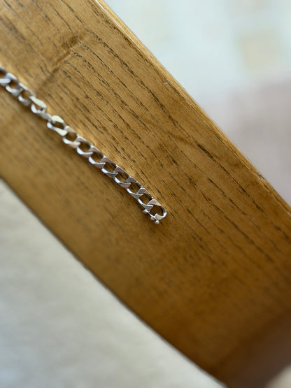 Vintage Italian 925 Sterling Silver Curb Link Bracelet | Collectors Gene