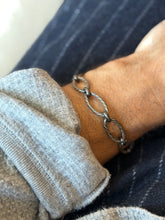 Vintage Italian 925 Sterling Silver Twisted Rope Oval Link Bracelet | Collectors Gene