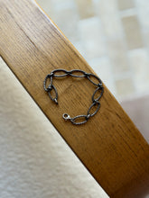 Vintage Italian 925 Sterling Silver Twisted Rope Oval Link Bracelet | Collectors Gene