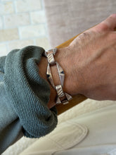 Vintage Italian Sterling Silver Blue Enamel Link Bracelet | Collectors Gene