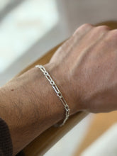 Vintage Italian Sterling Silver Figaro Link Bracelet 7.5 925 Silver | Collectors Gene