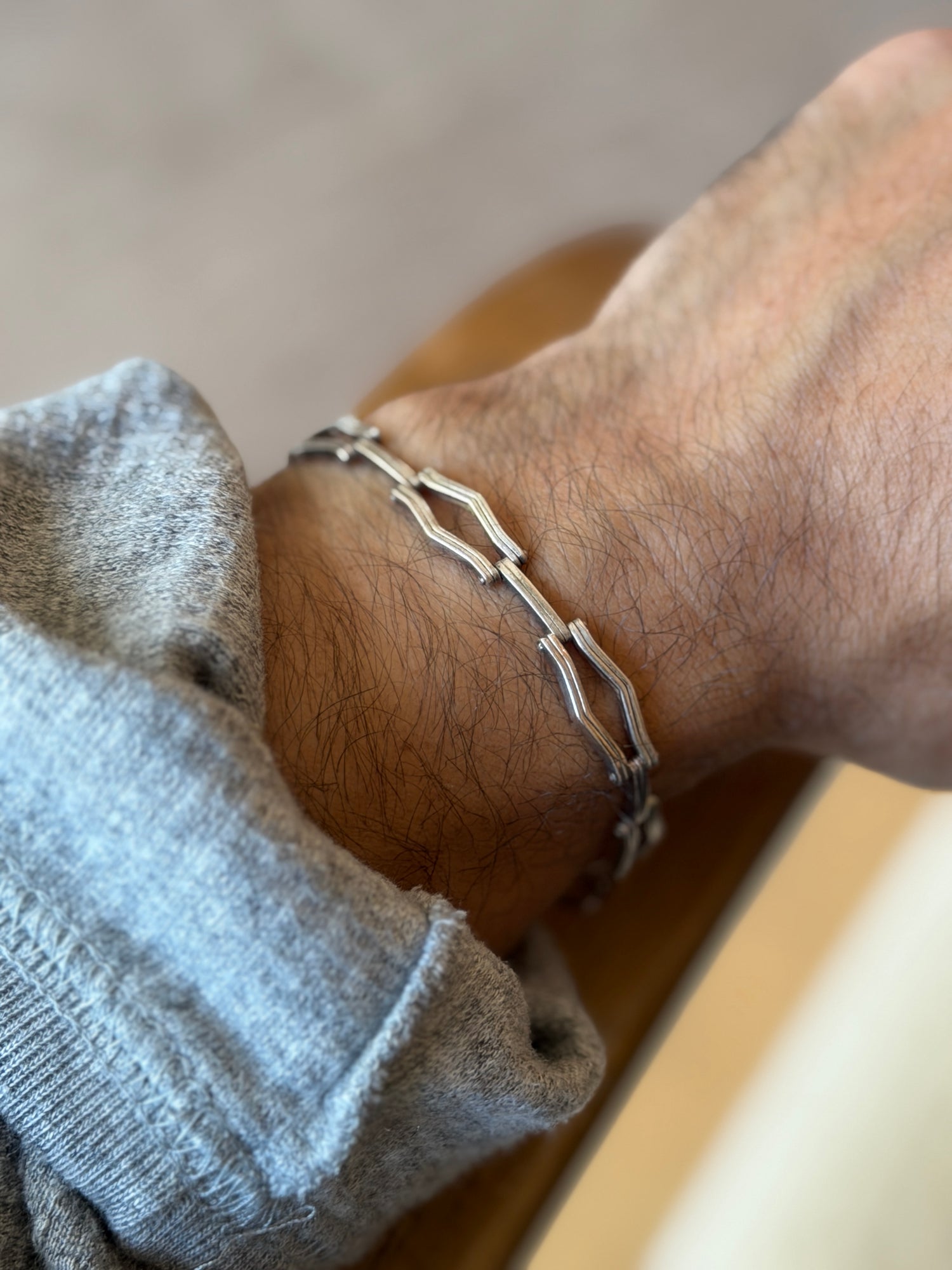 Vintage Italian Sterling Silver Gate Link Bracelet | Collectors Gene