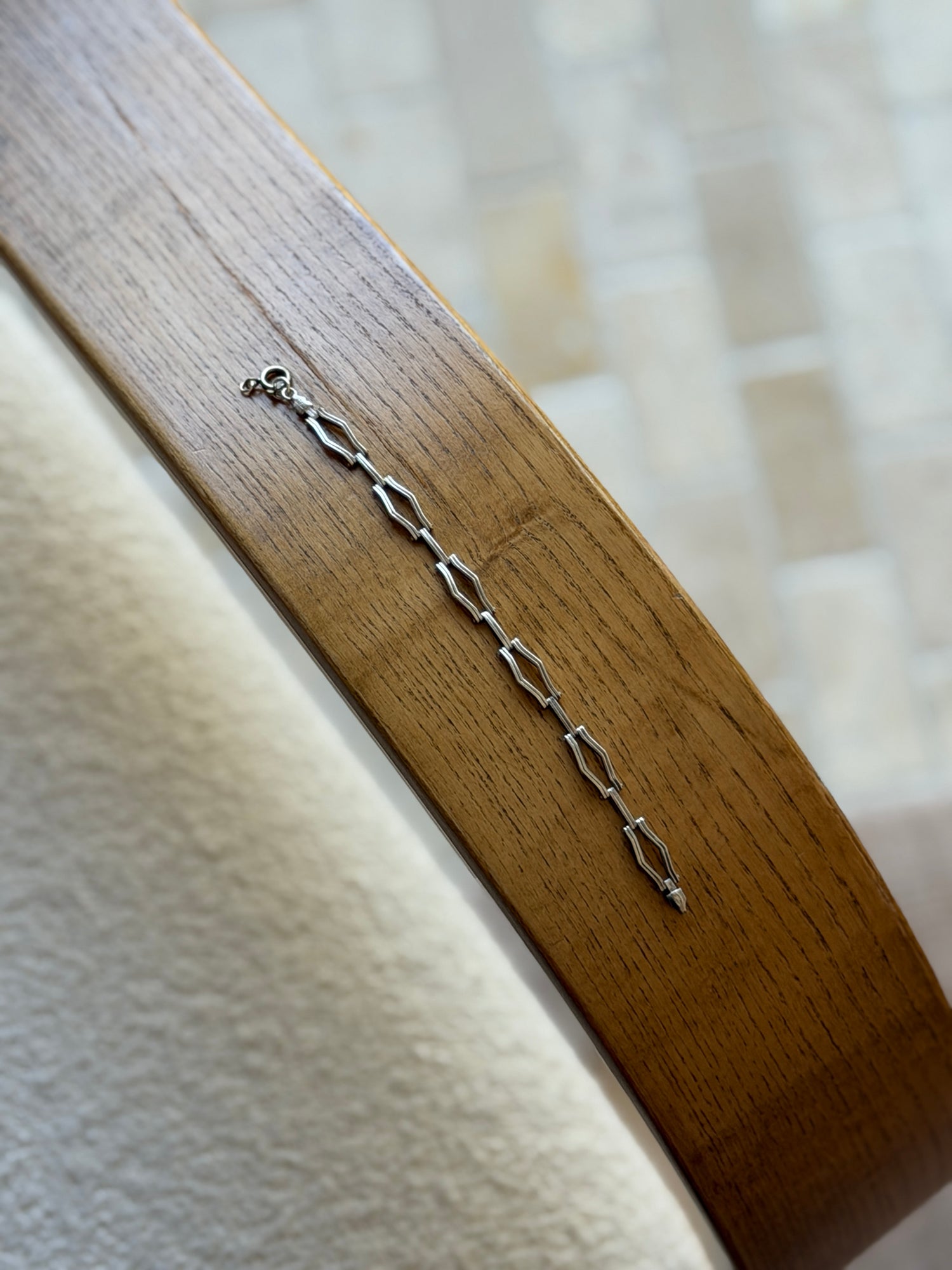 Vintage Italian Sterling Silver Gate Link Bracelet | Collectors Gene