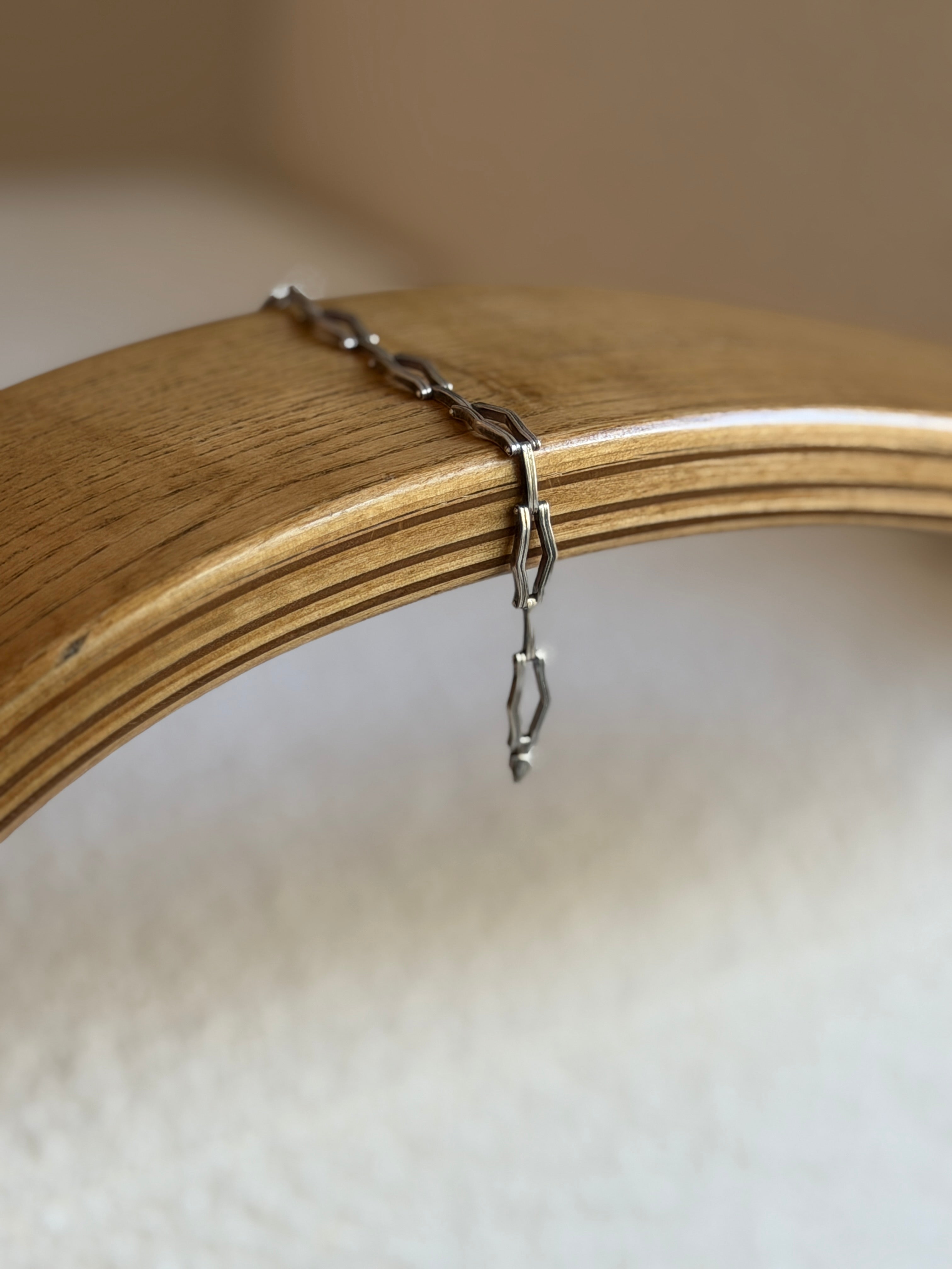 Vintage Italian Sterling Silver Gate Link Bracelet | Collectors Gene