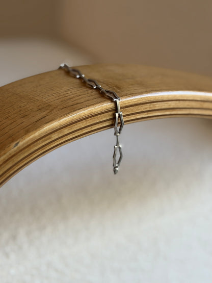 Vintage Italian Sterling Silver Gate Link Bracelet | Collectors Gene