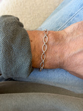 Vintage Italian Sterling Silver Oval Link Bracelet | Collectors Gene