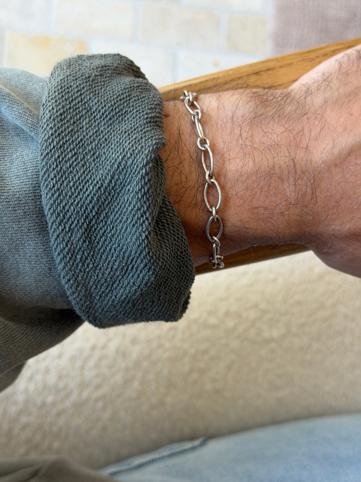 Vintage Italian Sterling Silver Oval Link Bracelet | Collectors Gene