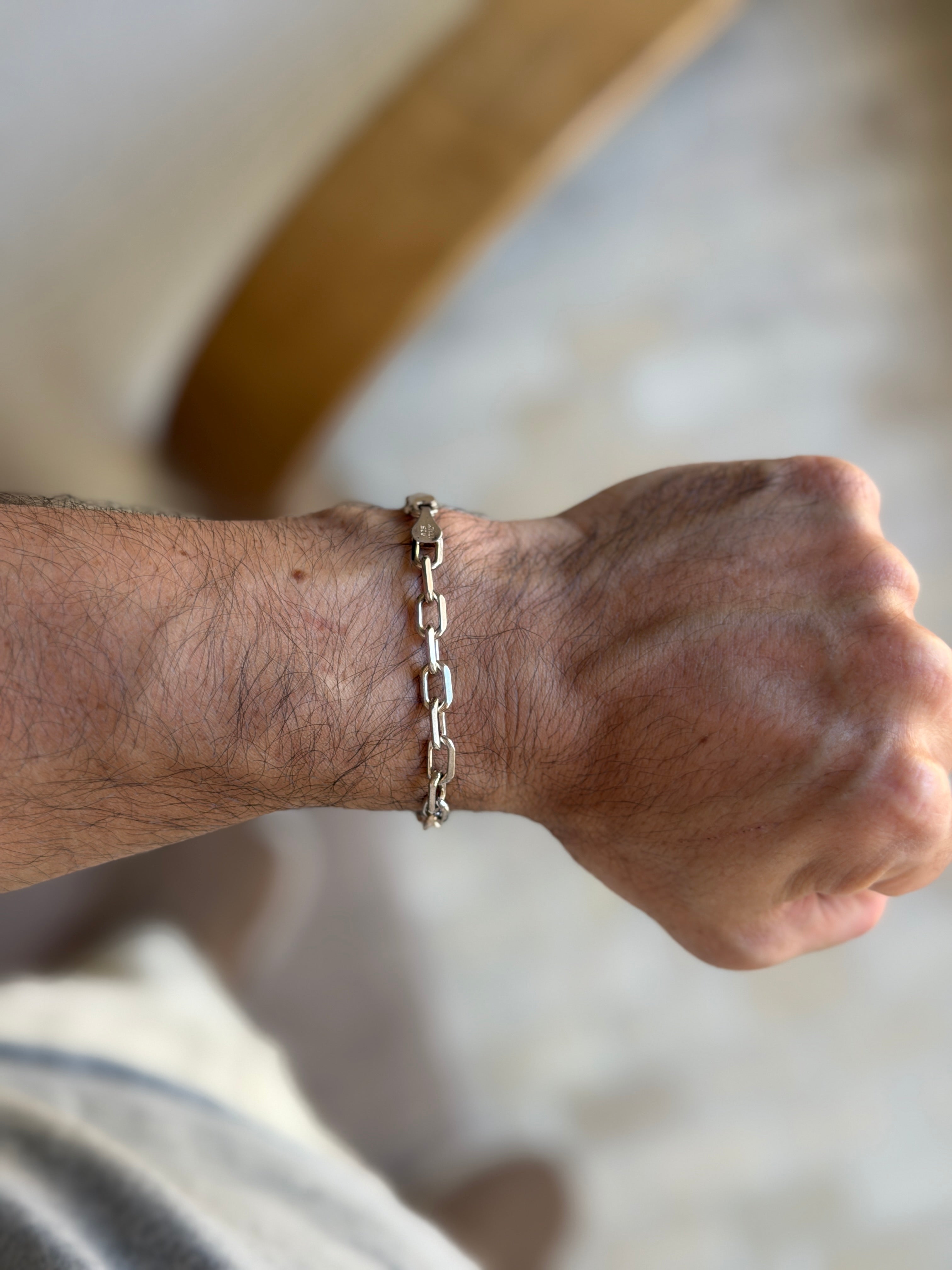 Vintage Italian Sterling Silver Paperclip Bracelet | Collectors Gene