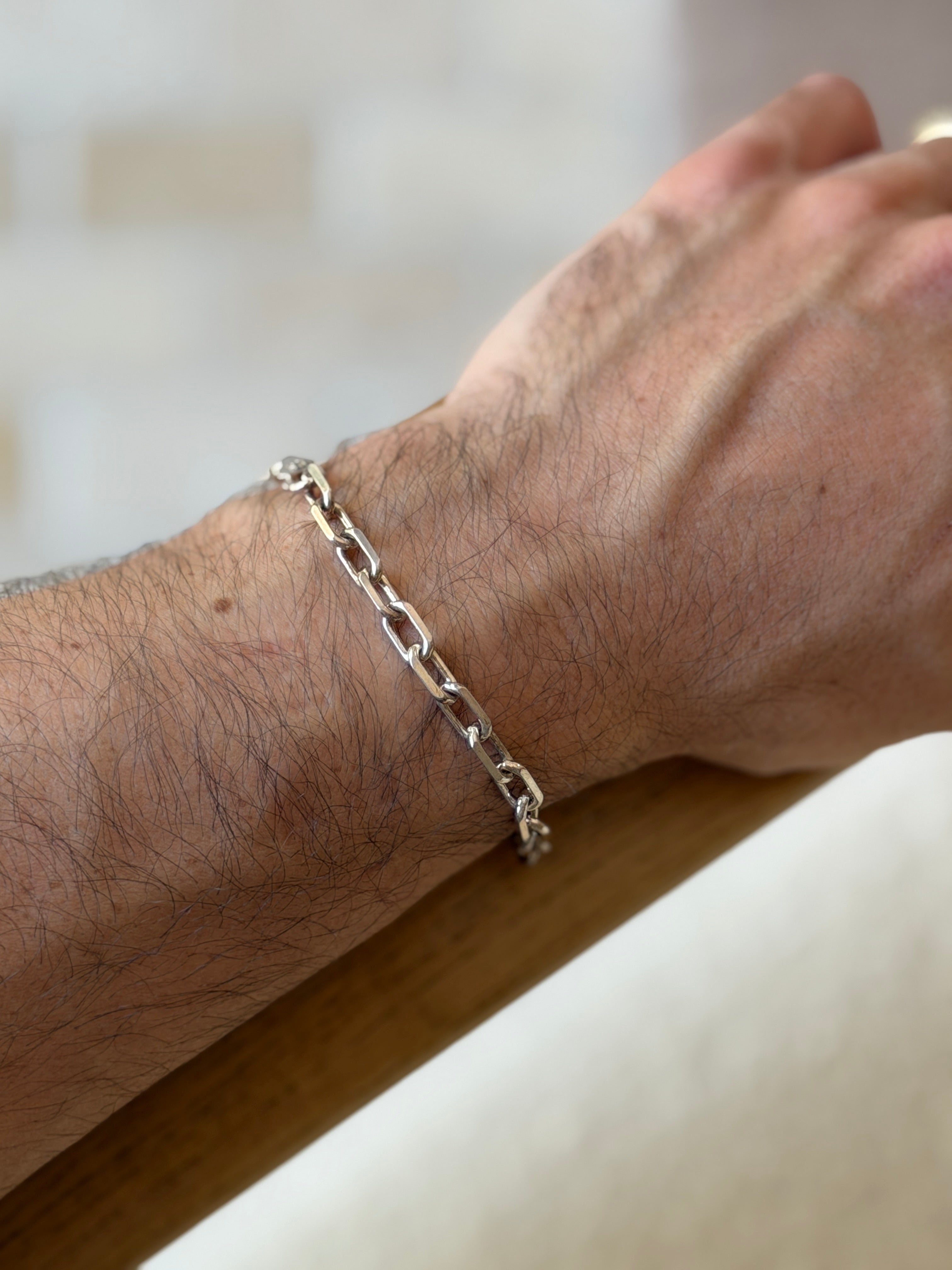 Vintage Italian Sterling Silver Paperclip Bracelet | Collectors Gene