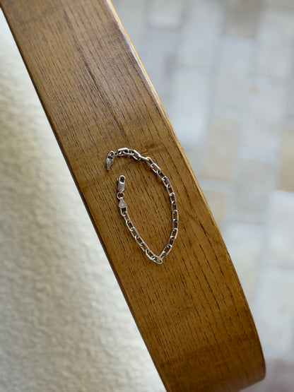 Vintage Italian Sterling Silver Paperclip Bracelet | Collectors Gene