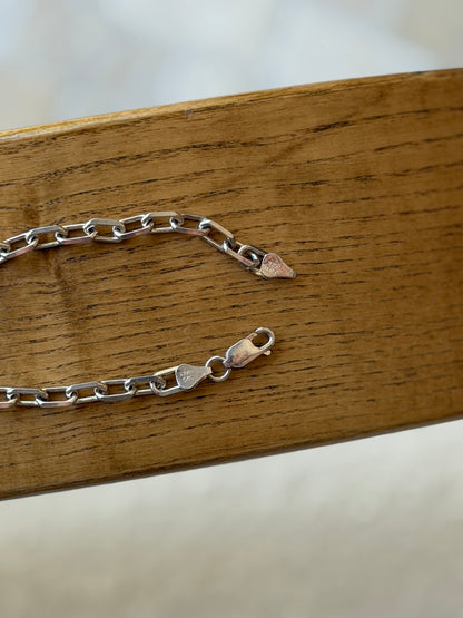 Vintage Italian Sterling Silver Paperclip Bracelet | Collectors Gene