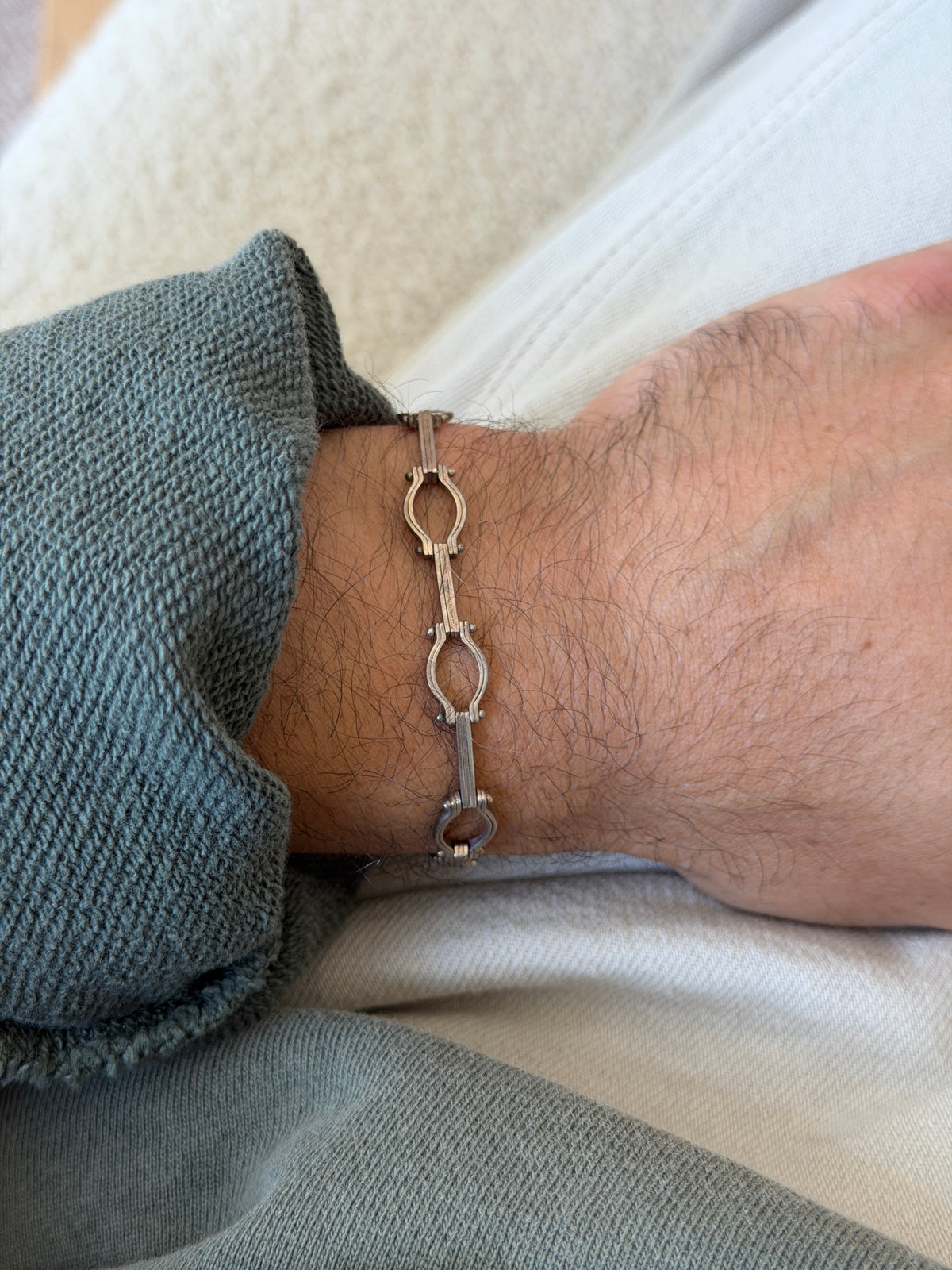 Vintage MD 1 Mexico Sterling Silver Gate Link Bracelet | Collectors Gene