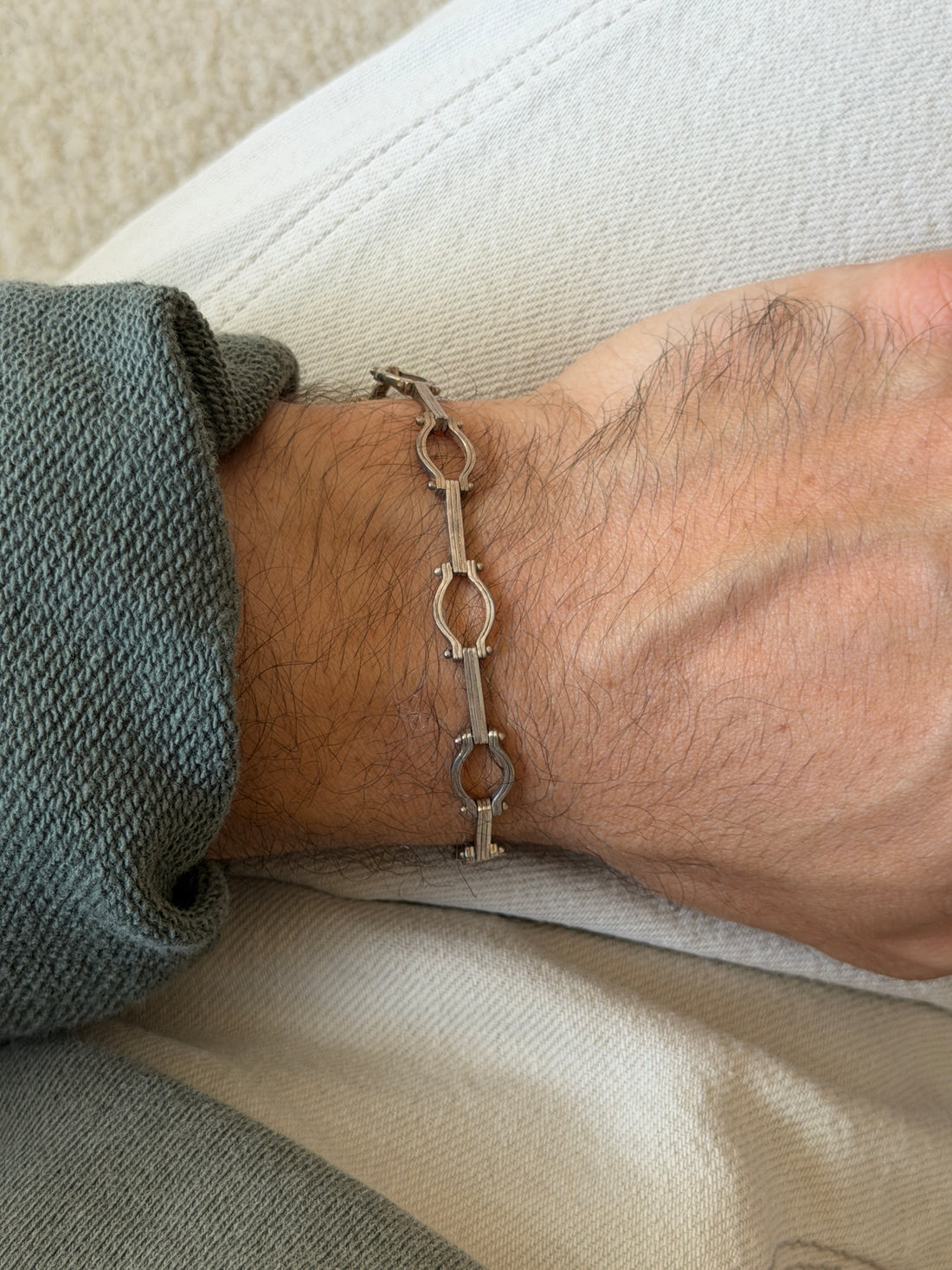 Vintage MD 1 Mexico Sterling Silver Gate Link Bracelet | Collectors Gene