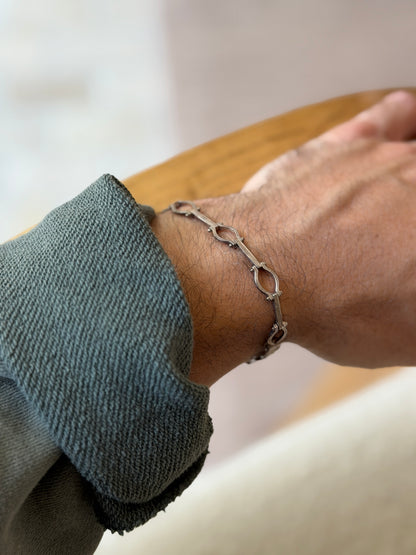 Vintage MD 1 Mexico Sterling Silver Gate Link Bracelet | Collectors Gene