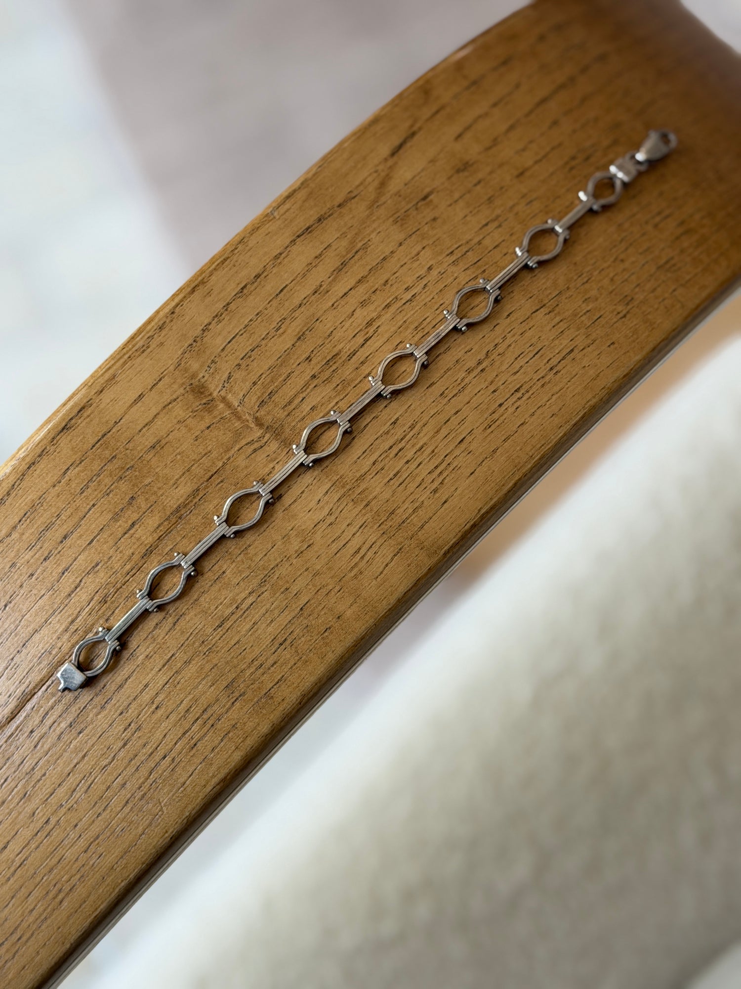 Vintage MD 1 Mexico Sterling Silver Gate Link Bracelet | Collectors Gene