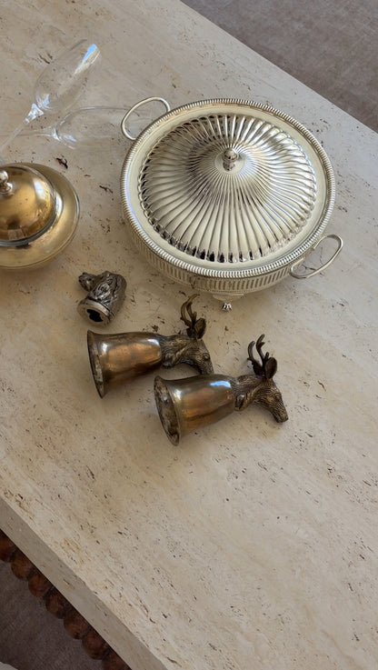 Vintage Stag Stirrup Cup Set | Collectors Gene Vintage Shop