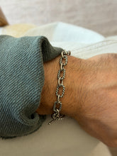 Vintage Sterling Silver Cable Rope Link Bracelet | Collectors Gene