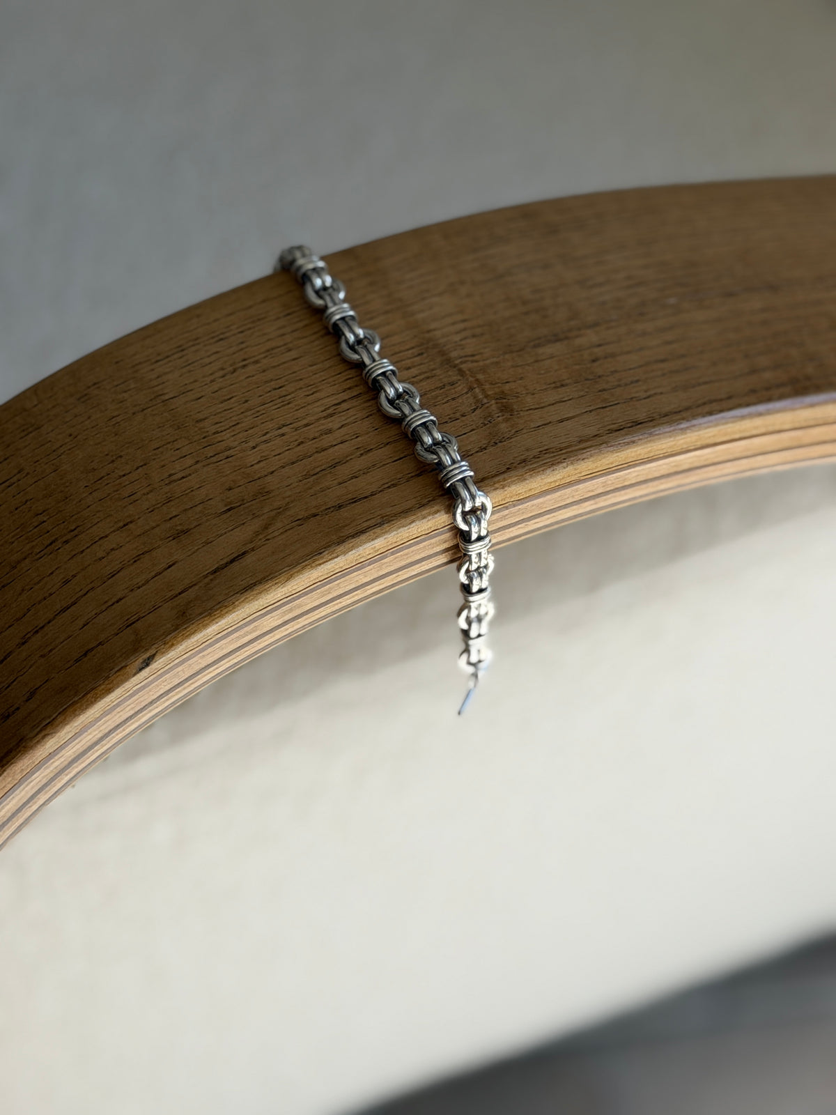 Vintage Sterling Silver Circle Link Bracelet | Collectors Gene