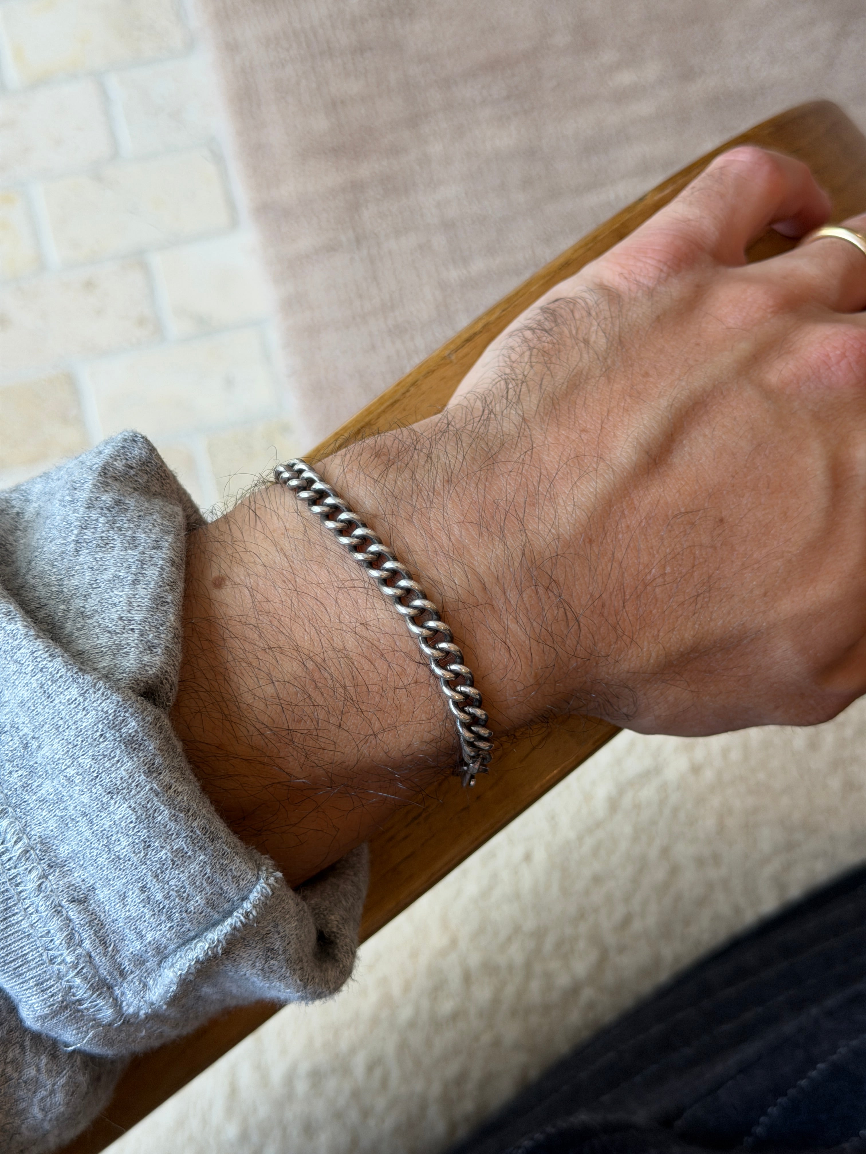 Vintage Sterling Silver Curb Link Bracelet | Collectors Gene