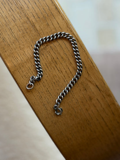 Vintage Sterling Silver Curb Link Bracelet | Collectors Gene