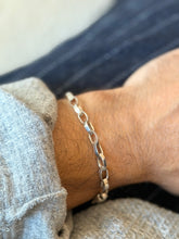 Vintage Sterling Silver Oval Link Bracelet - Made in Italy | Collectors Gene