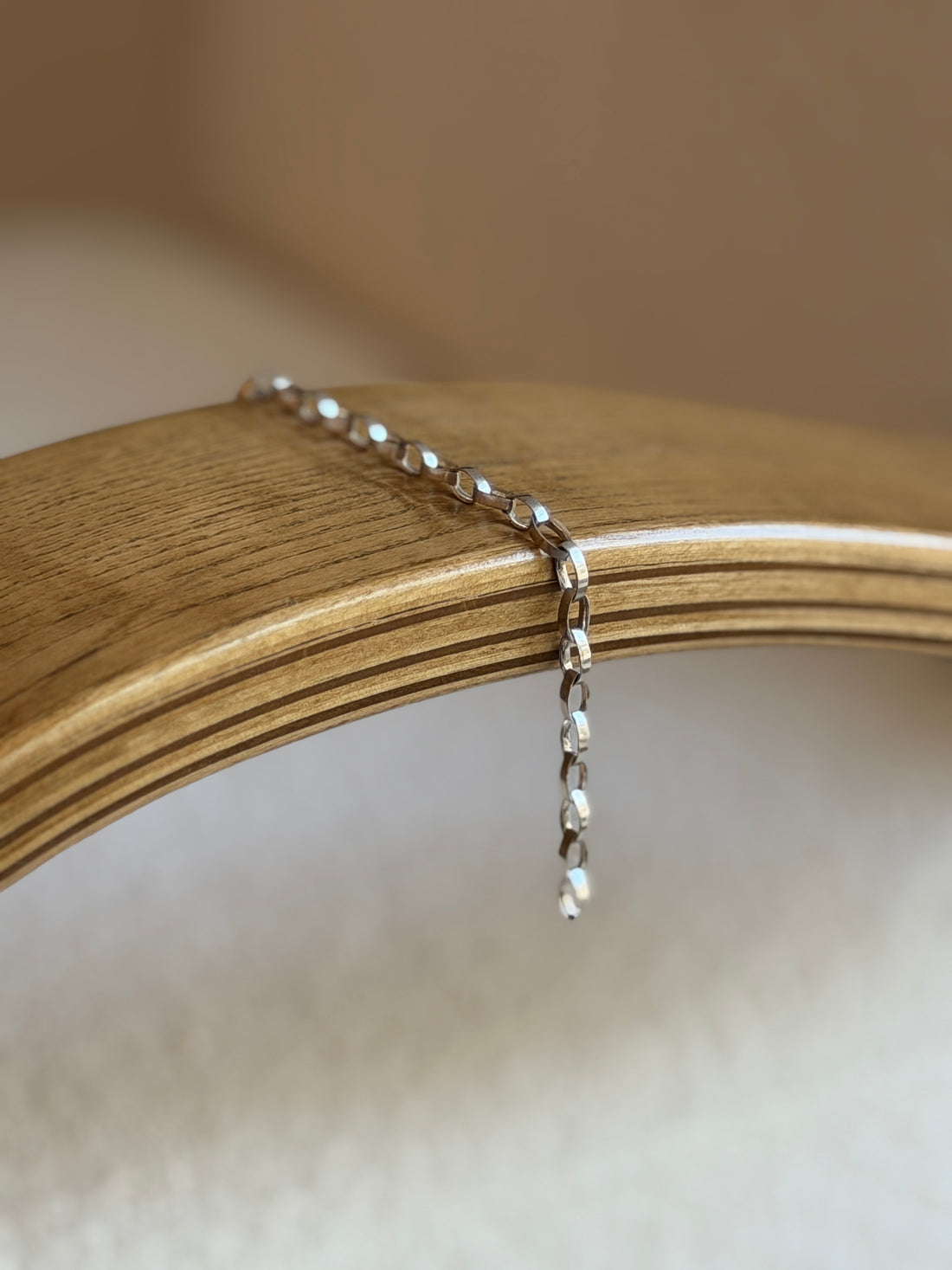 Vintage Sterling Silver Oval Link Bracelet - Made in Italy | Collectors Gene
