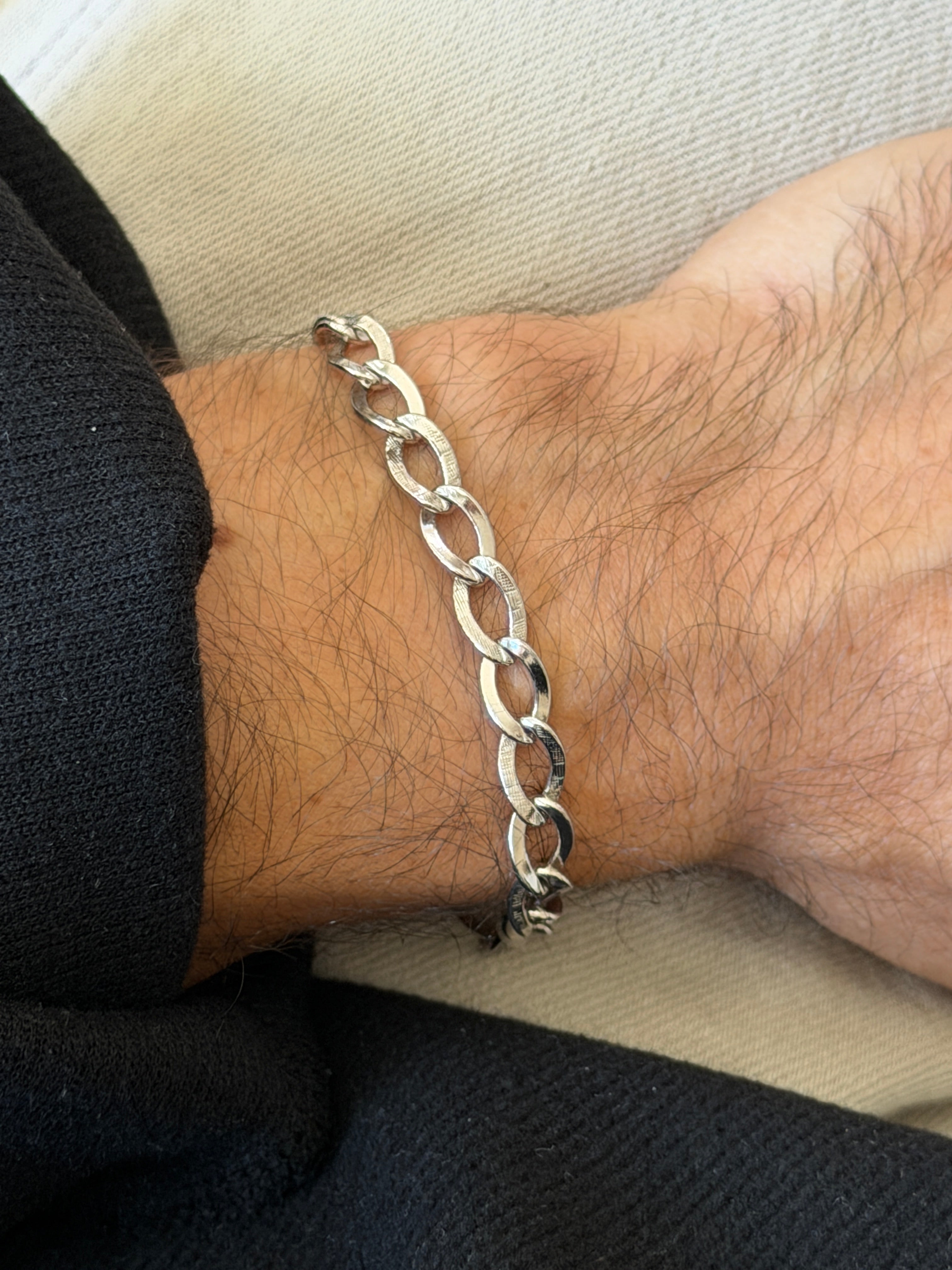 Vintage Sterling Silver Oval Link Bracelet | Collectors Gene