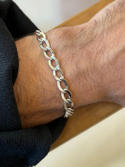 Vintage Sterling Silver Oval Link Bracelet | Collectors Gene