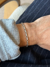 Vintage Sterling Silver Ribbed Link Bracelet | Collectors Gene