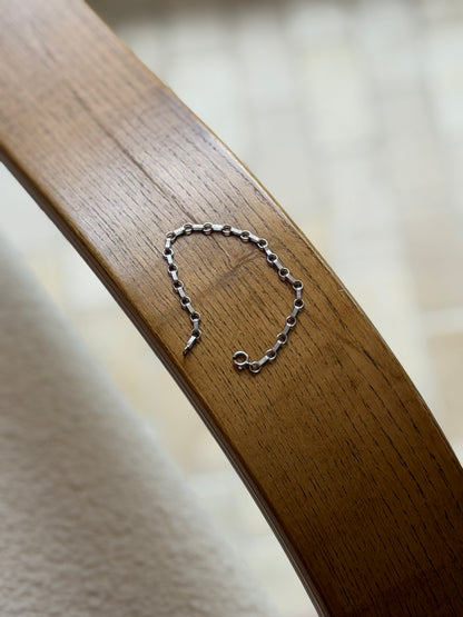 Vintage Sterling Silver Ribbed Link Bracelet | Collectors Gene